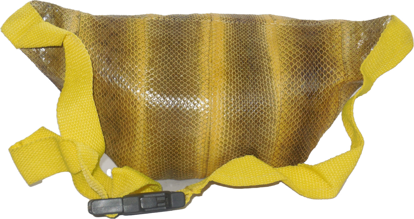 Leather Python Snake Skin Leather Fanny Pack