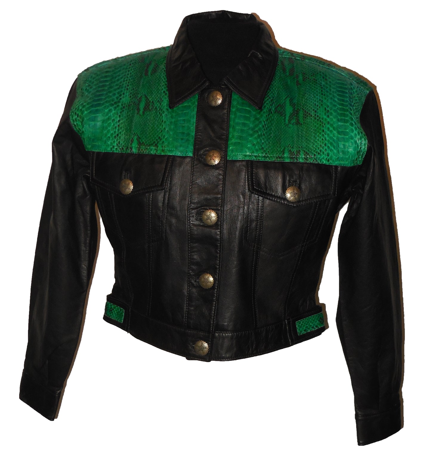 Leather-jacket-python-snake-skin-detailing