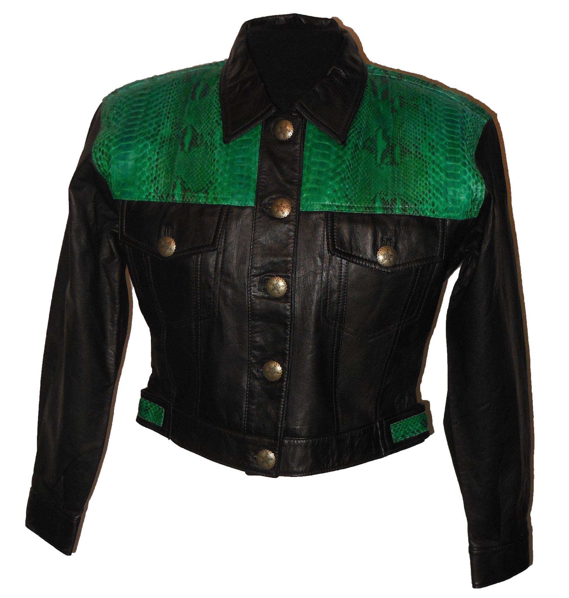 Leather-jacket-python-snake-skin-detailing