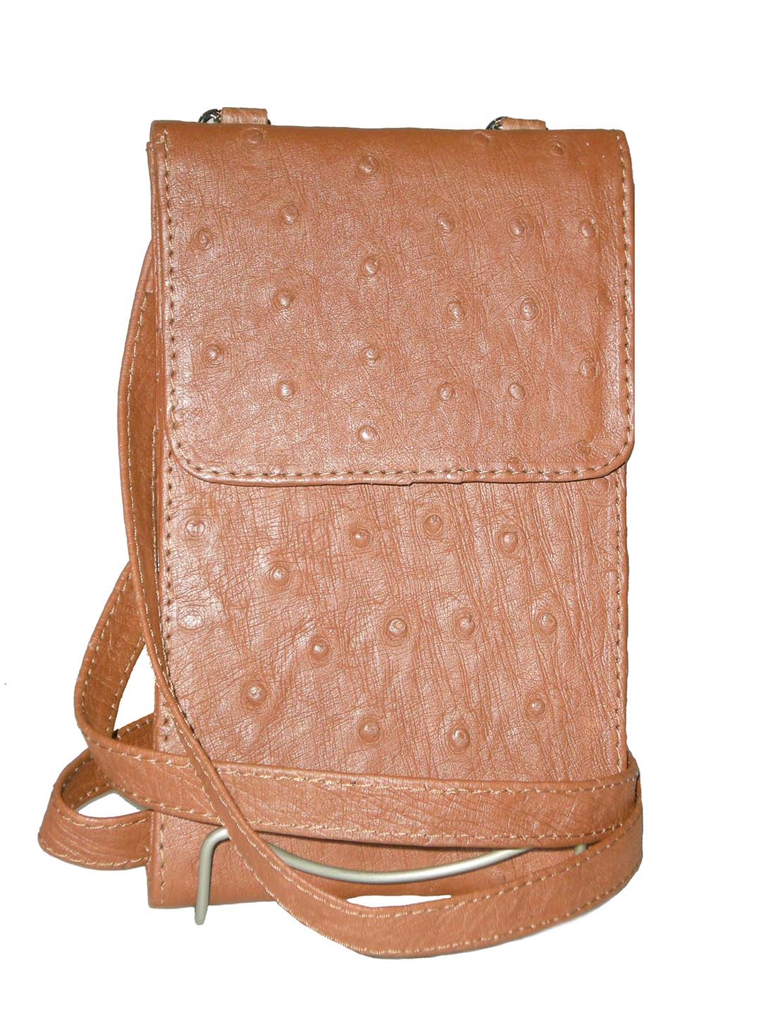 Ostrich Skin Travel Wallet