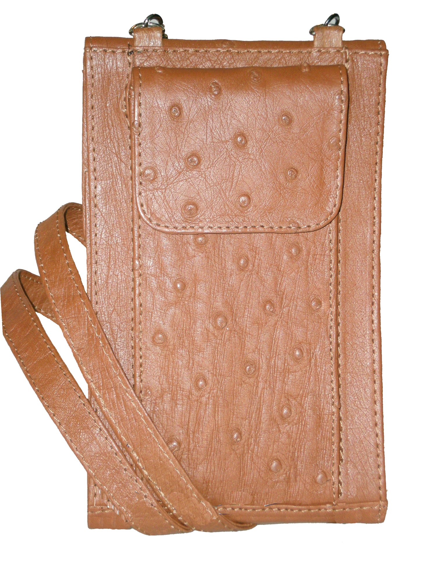 Ostrich Skin Travel Wallet puse